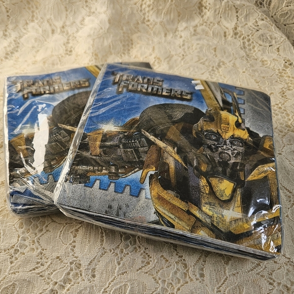 TWO PACKS Transformers 3 Party Beverage Napkins - Picture 1 of 8